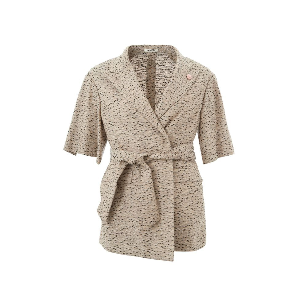 Lardini Chic Beige Linen Jacket IT40 | S