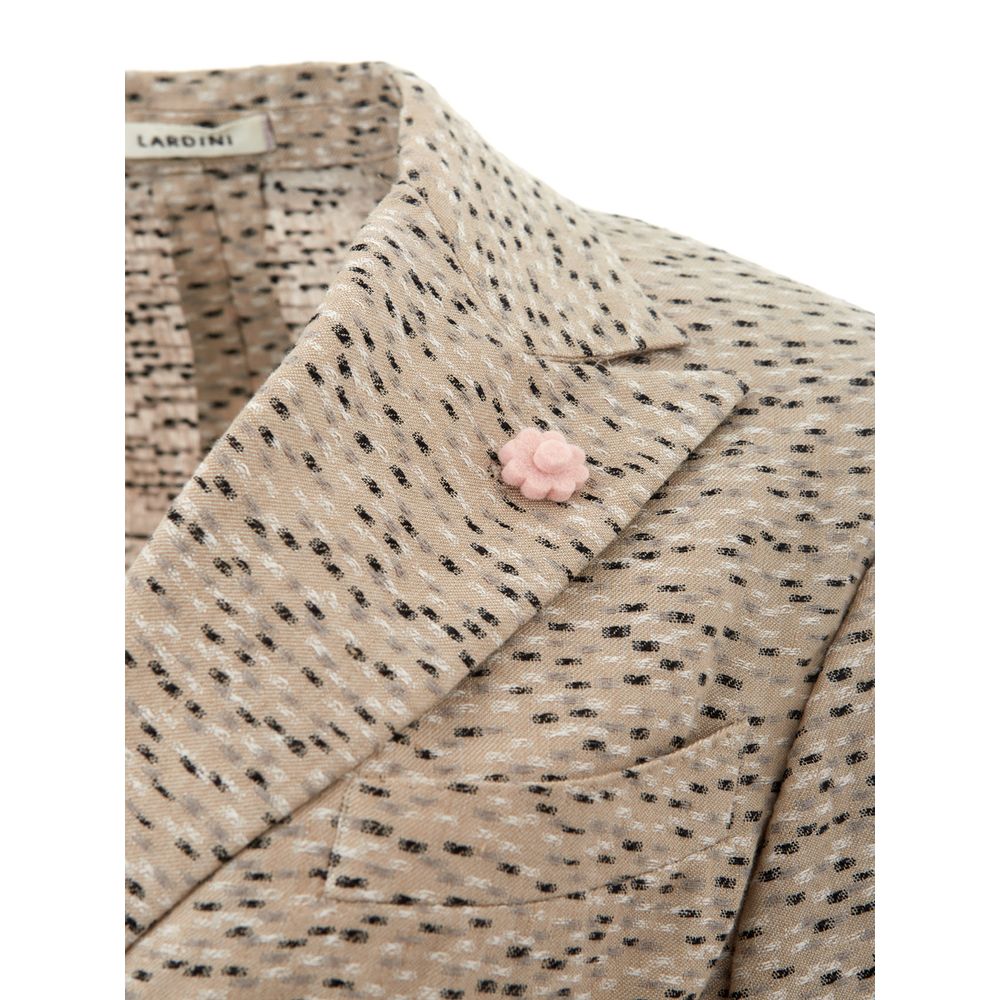 Lardini Chic Beige Linen Jacket IT40 | S