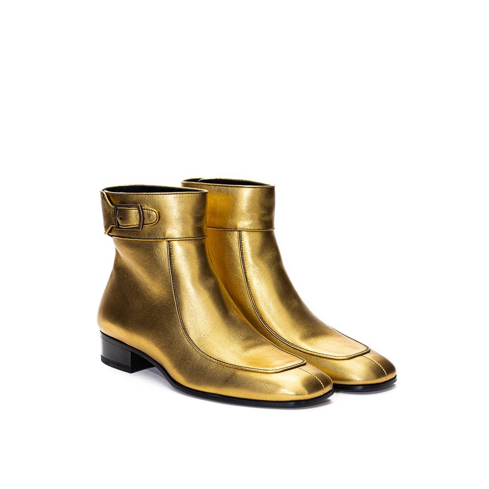 Saint Laurent Gold Leather Boot EU35 | US5