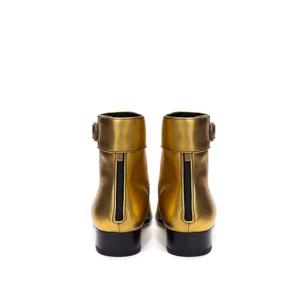 Saint Laurent Gold Leather Boot EU35 | US5