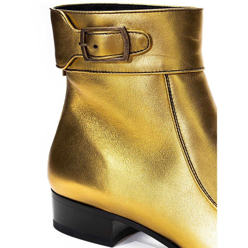 Saint Laurent Gold Leather Boot EU35 | US5