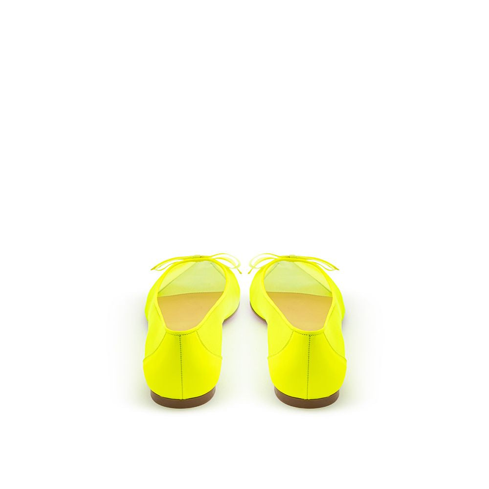 Christian Louboutin Sunshine Yellow Mesh Flat Elegance EU38 | US8