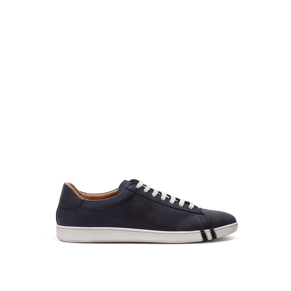 Bally Elegant Blue Leather Sneakers For Men EU39 | US6