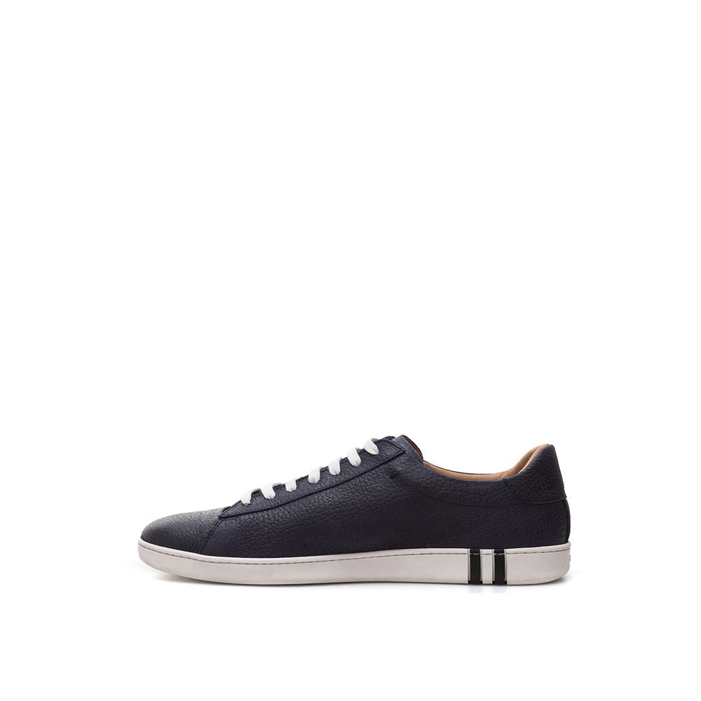 Bally Elegant Blue Leather Sneakers For Men EU39 | US6