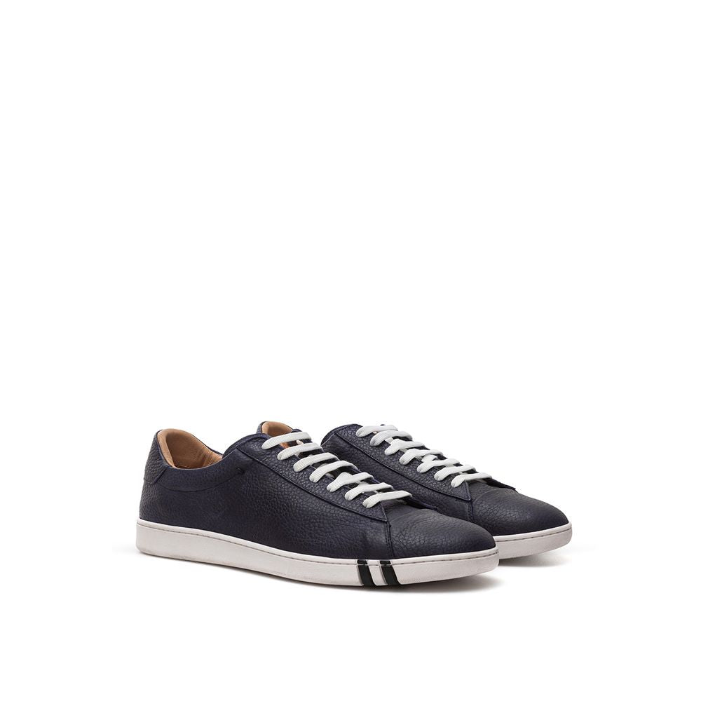 Bally Elegant Blue Leather Sneakers For Men EU39 | US6