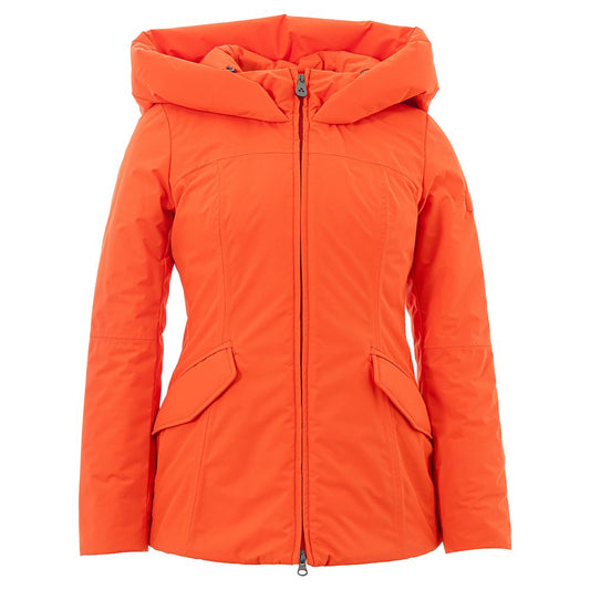 Peuterey Elegant Orange Polyester Jacket for Women IT42 | M