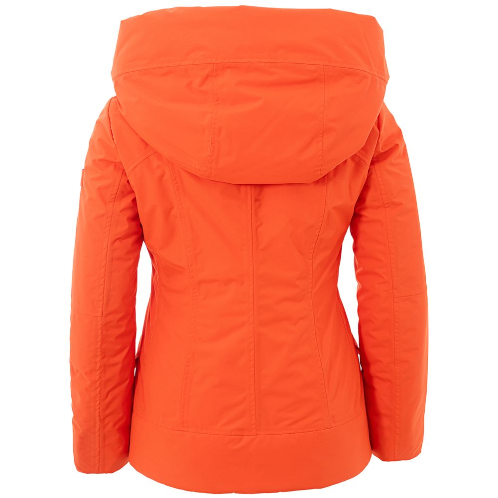 Peuterey Elegant Orange Polyester Jacket for Women IT42 | M