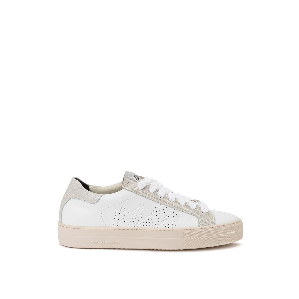 P448 Elegant White Leather Sneakers EU36 | US6