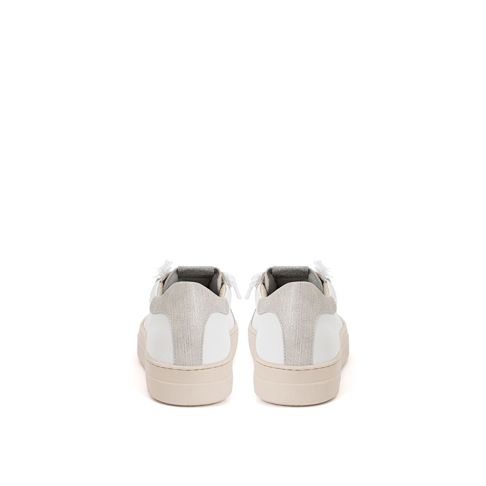 P448 Elegant White Leather Sneakers EU36 | US6