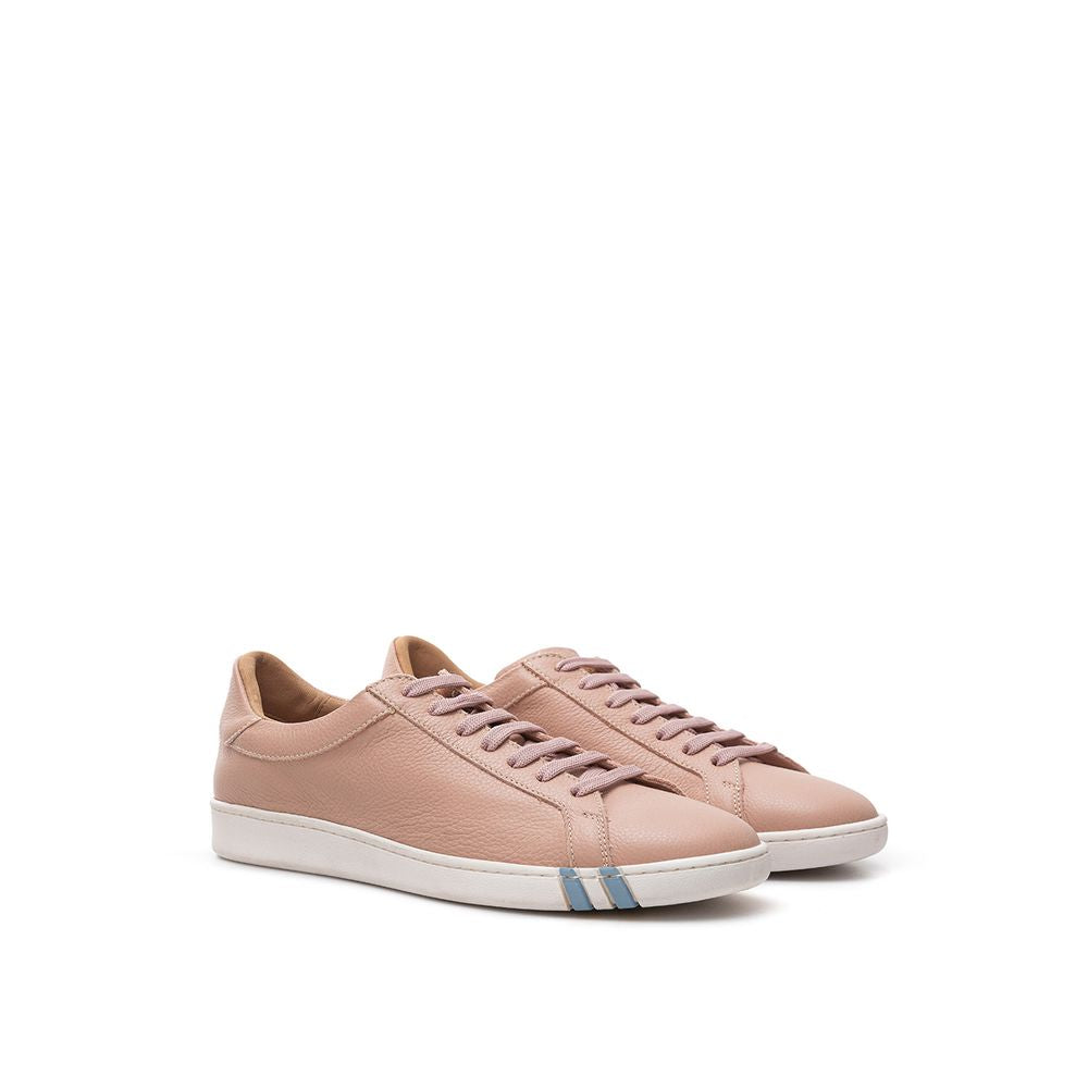 Bally Elegant Pink Leather Sneakers EU38 | US8