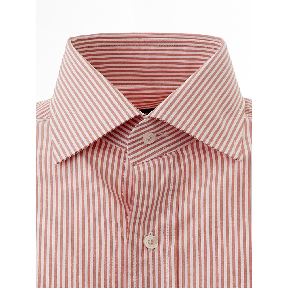 Tom Ford Elegant Pink Cotton Shirt for Men IT39 | M