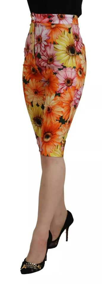 Dolce & Gabbana Multicolor Floral High Waist Cropped  Pants IT40 | S