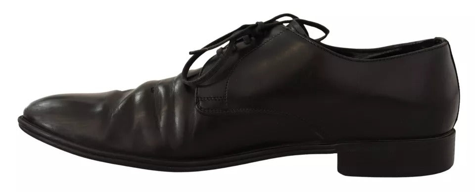 Dolce & Gabbana Black Leather Derby Dress Formal Shoes EU41.5 / US8.5