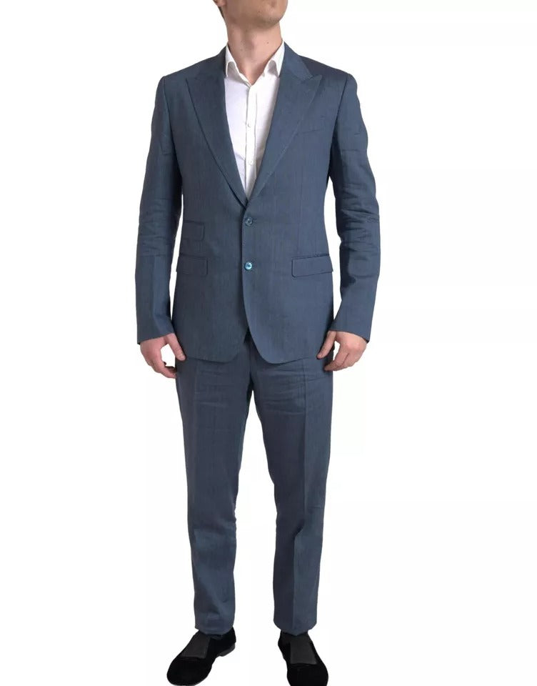 Dolce & Gabbana Blue 2 Piece Single Breasted NAPOLI Suit IT52 / L