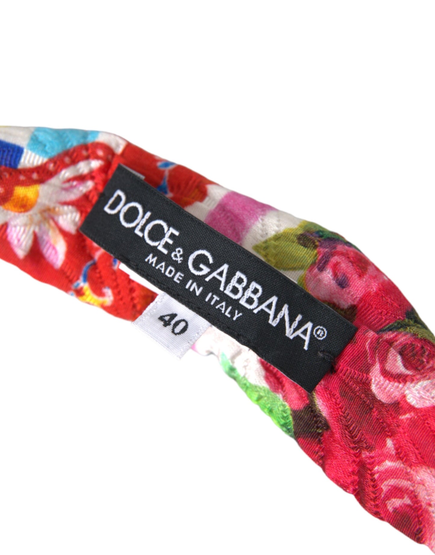 Dolce & Gabbana Multicolor Carretto Print Waist Belt IT40 | S