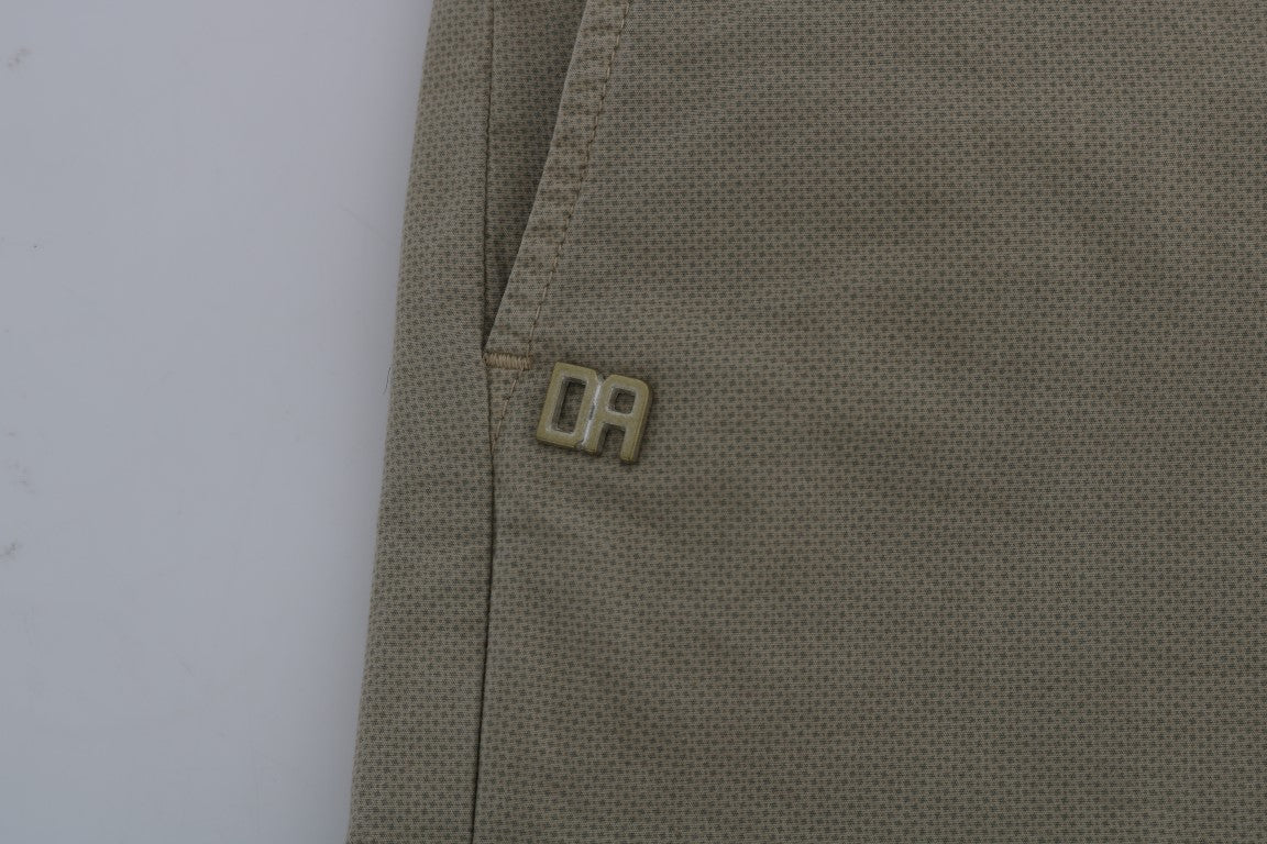 Daniele Alessandrini Beige Slim Fit Chinos for Sophisticated Style W30