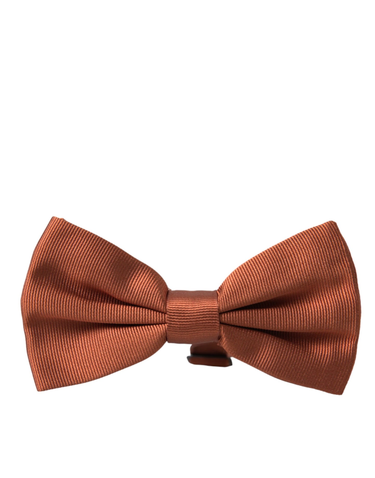 Dolce & Gabbana Brown Silk Adjustable Neck Men Bow Tie