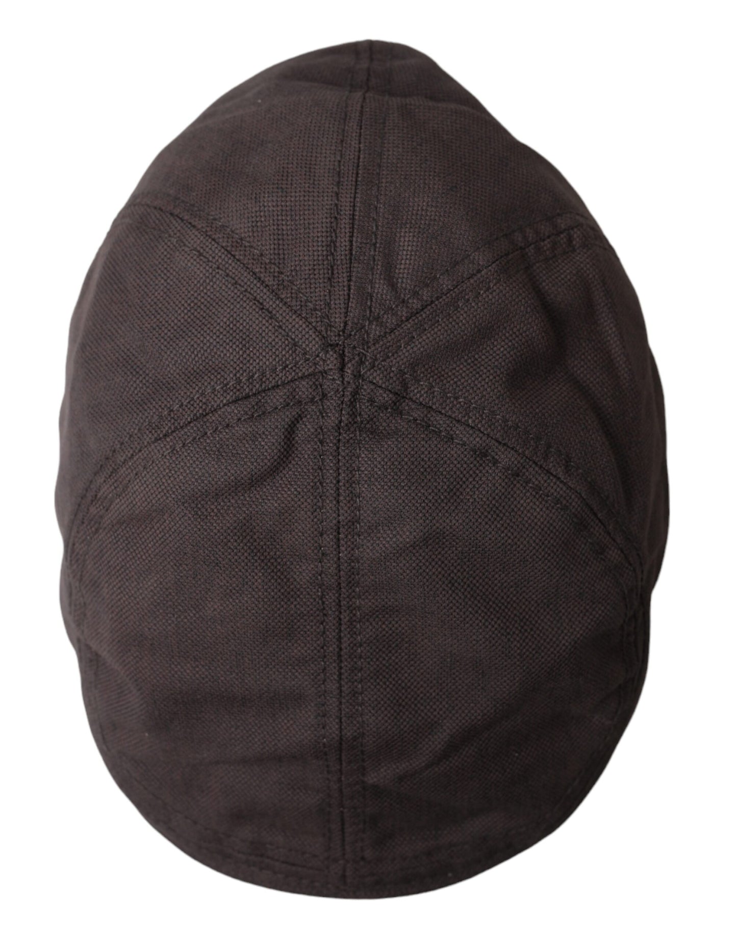 Dolce & Gabbana Brown Nylon Cloth Newsboy Hat Men 58CM / M