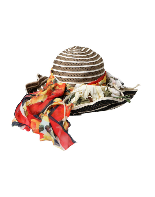 Dolce & Gabbana Multicolor Fantasy Wide Brim Floppy Hat