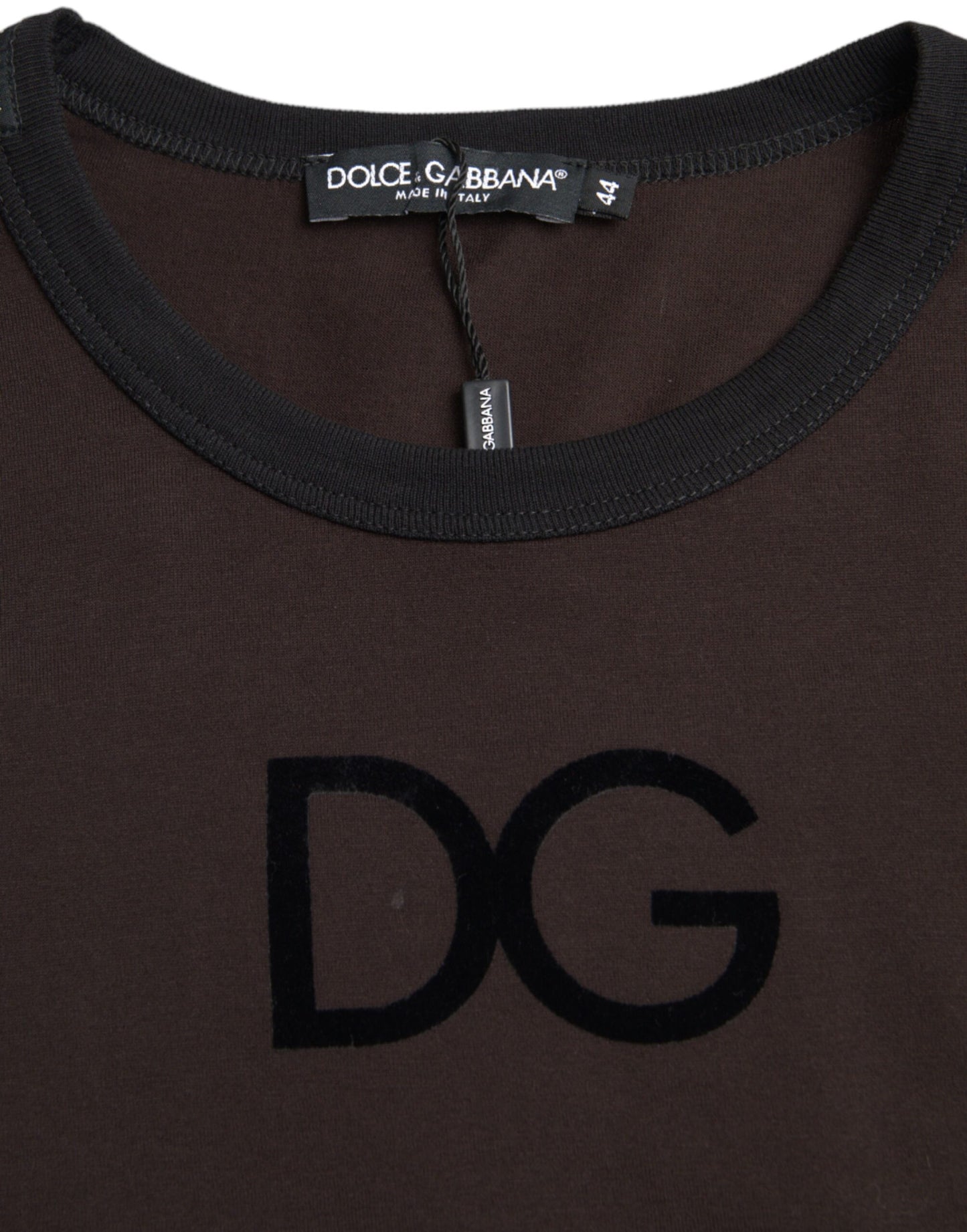 Dolce & Gabbana Brown DG Logo Crewneck Pullover Sweater IT54 / XL