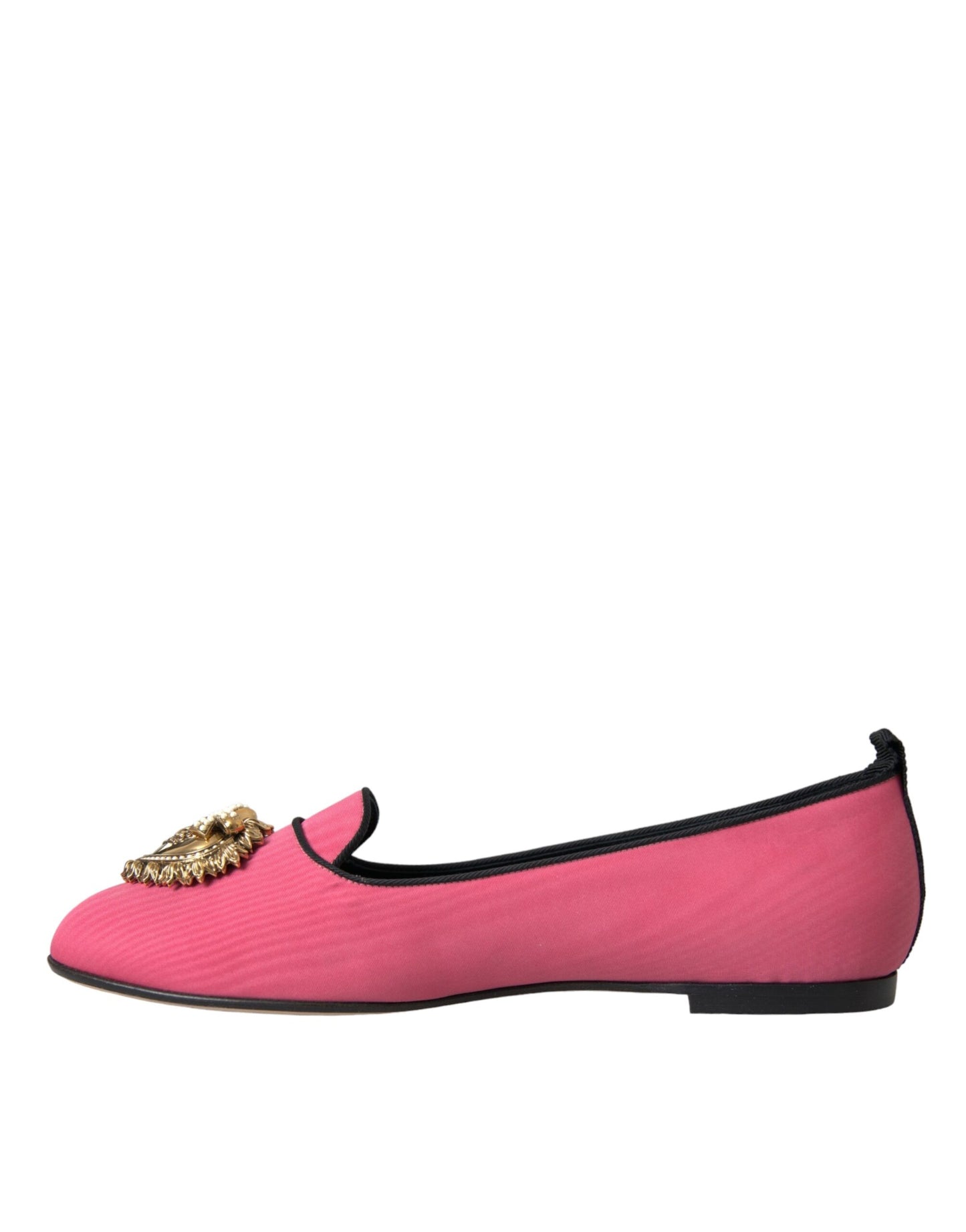 Dolce & Gabbana Pink Velvet Slip On Loafers Flats Shoes EU38.5 / US8