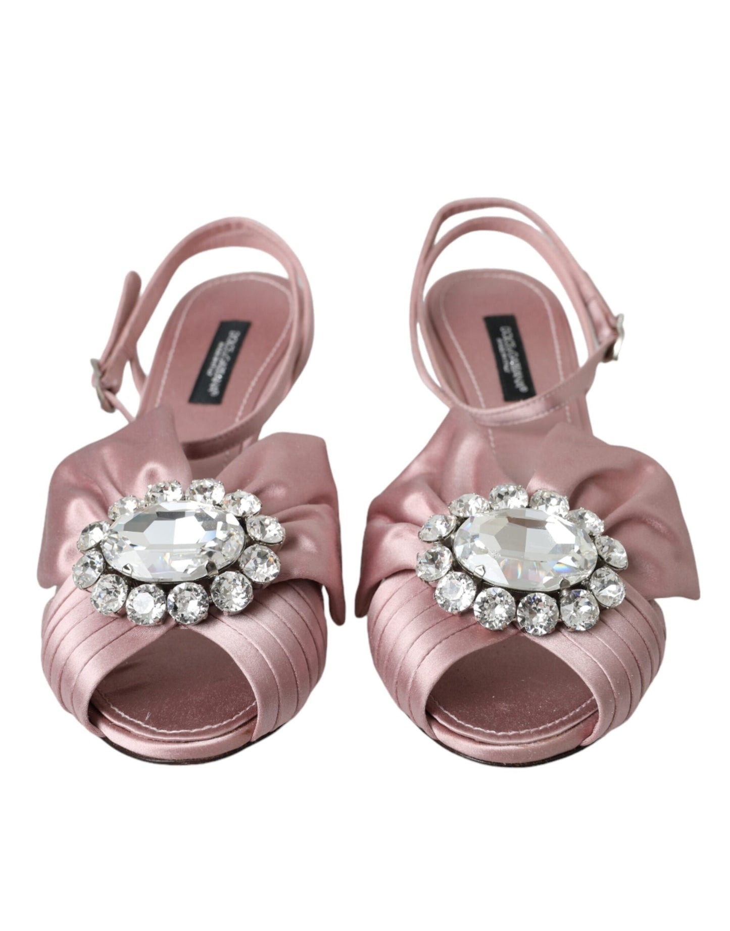 Dolce & Gabbana Pink Keira Crystal Heels Sandals Shoes EU36.5 / US6