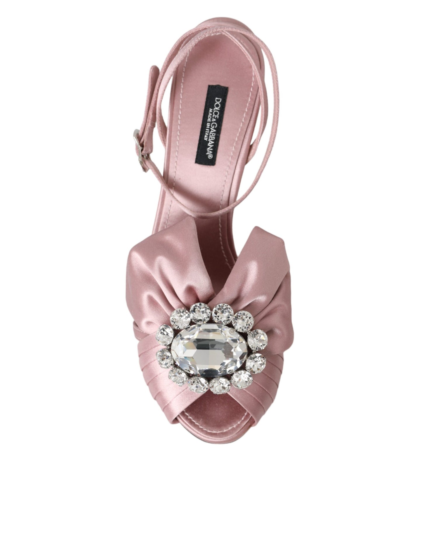 Dolce & Gabbana Pink Keira Crystal Heels Sandals Shoes EU36.5 / US6