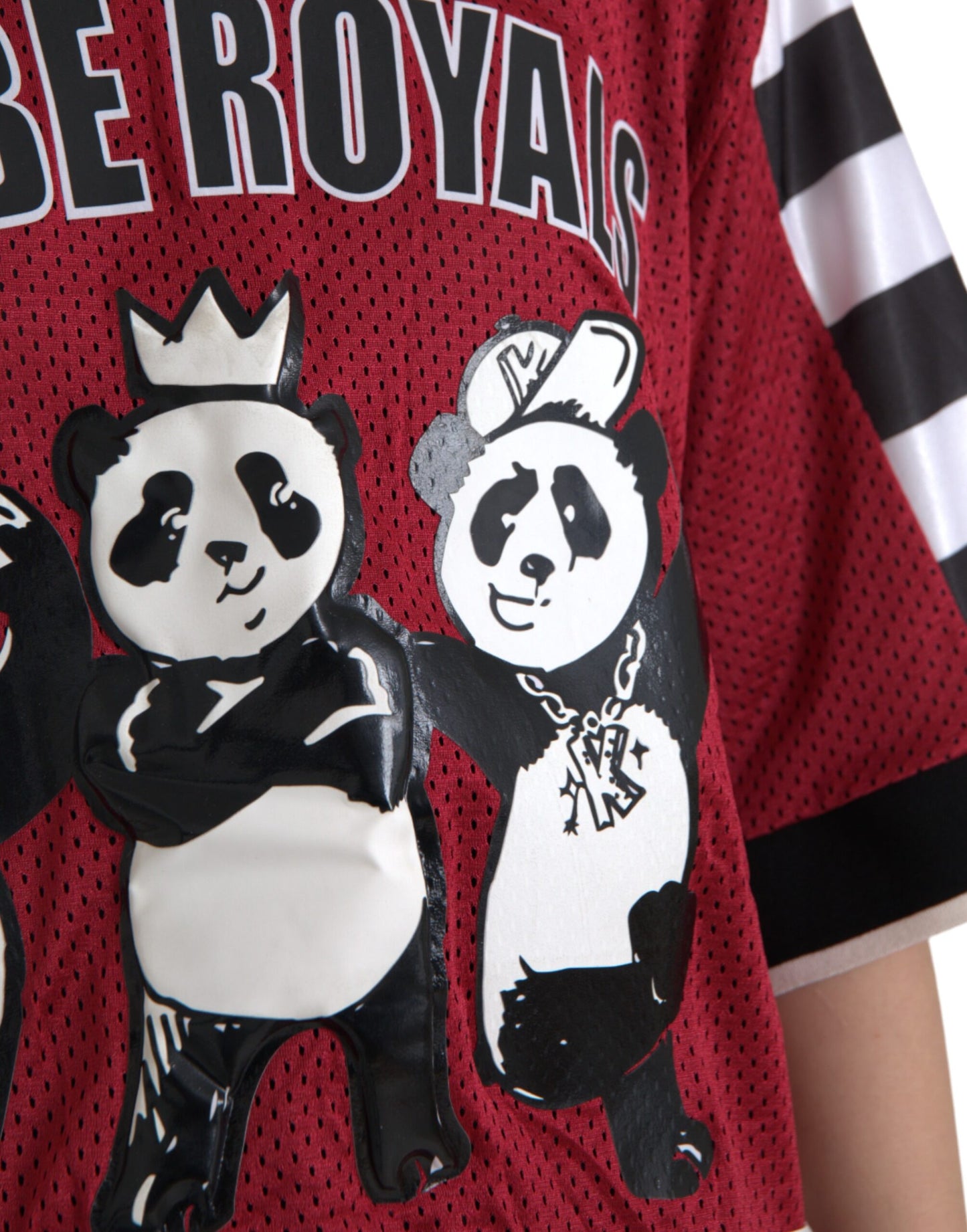 Dolce & Gabbana Multicolor Royals Panda Oversized T-shirt IT46 / S