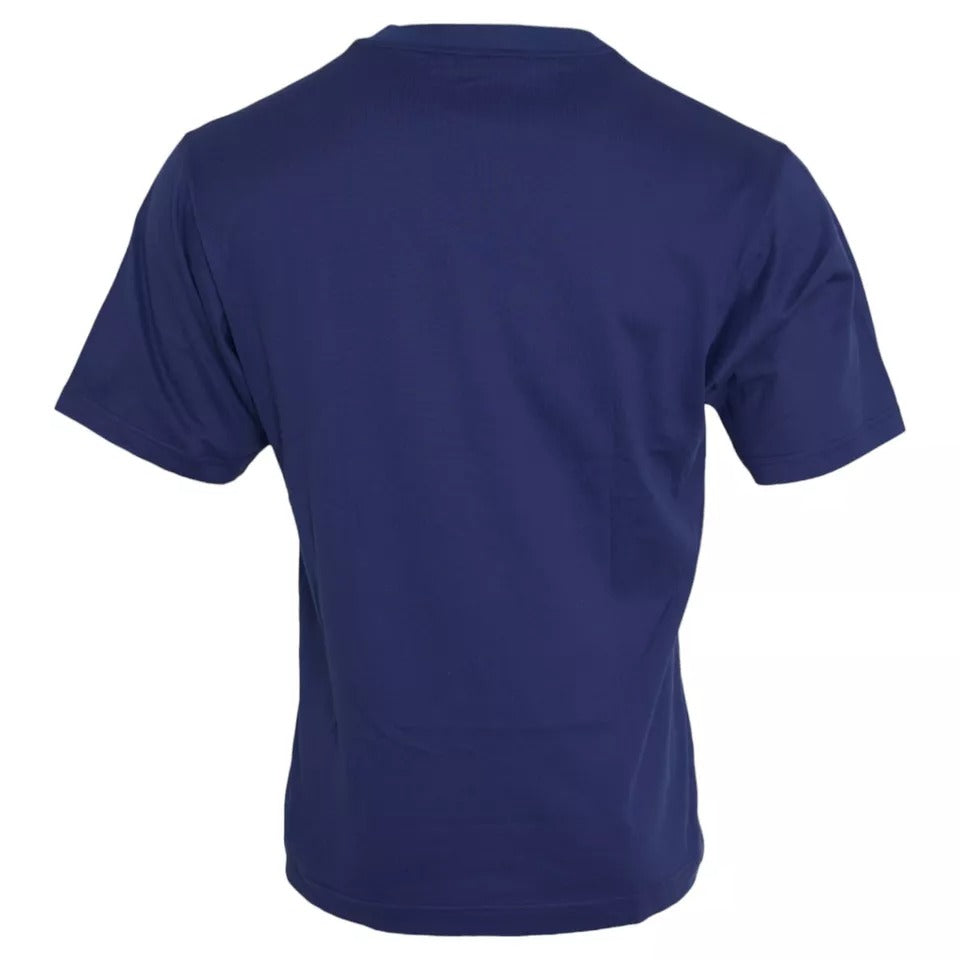 Dolce & Gabbana Royal Blue Round Neck Short Sleeve T-shirt IT44 / XS