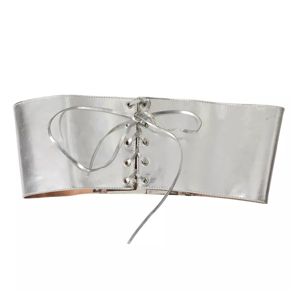 Dolce & Gabbana Silver Tone Brass Embellished Waist Belt IT40 | S