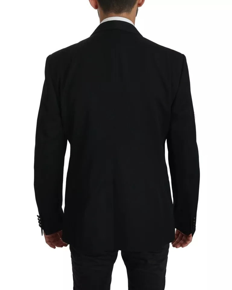 Dolce & Gabbana Black Single Breasted Formal Coat Blazer IT52 / XL