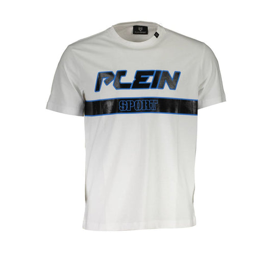 Plein Sport White Cotton Men T-Shirt