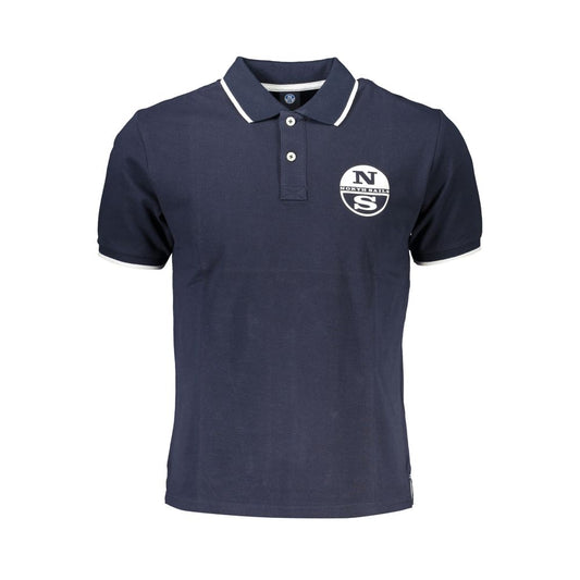 North Sails Blue Cotton Polo Shirt