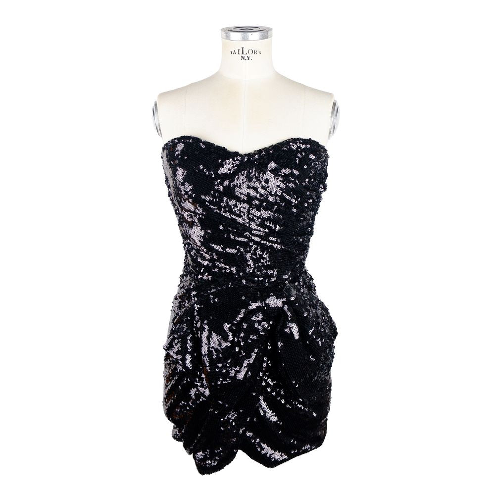 Elisabetta Franchi Sleeveless Sequined Bow Dress IT42 | M