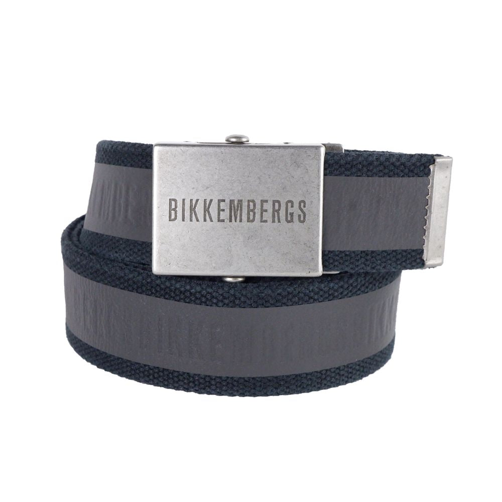 Bikkembergs Black Cotton Mens Belt 100 CM / 40 Inches