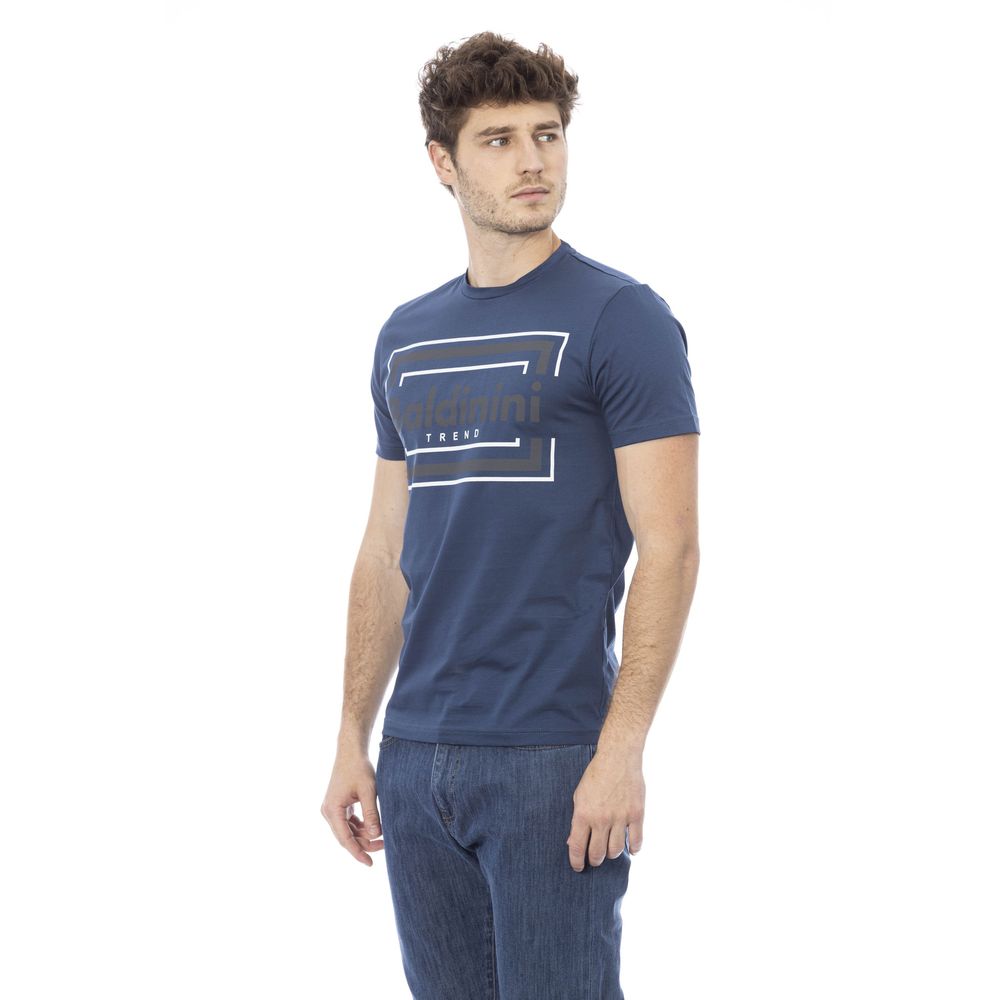 Baldinini Trend Blue Cotton Men T-Shirt