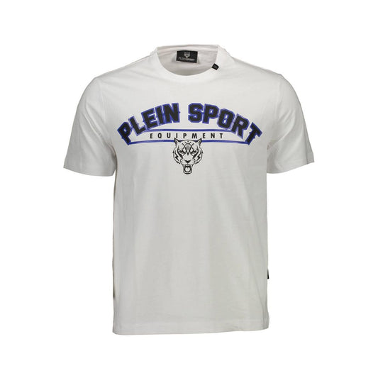 Plein Sport White Cotton Men T-Shirt