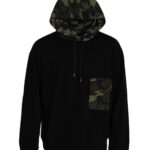 Dolce & Gabbana Black Camouflage Hooded Sweatshirt Sweater IT52 / XL