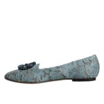 Dolce & Gabbana Blue Lace Crystal Ballet Flats Loafers Shoes  EU39 / US8.5