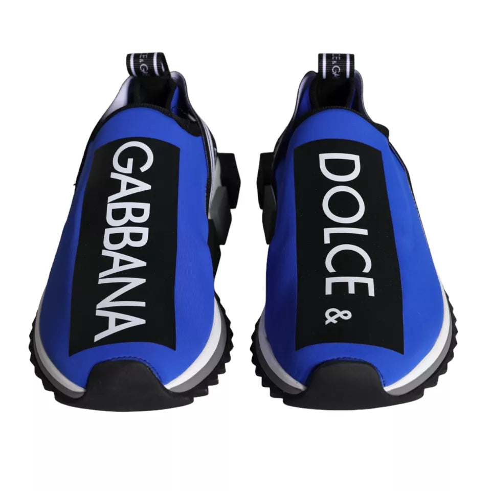 Dolce & Gabbana Blue Logo Low Top Sorrento Sneakers Shoes EU39.5 / US6.5