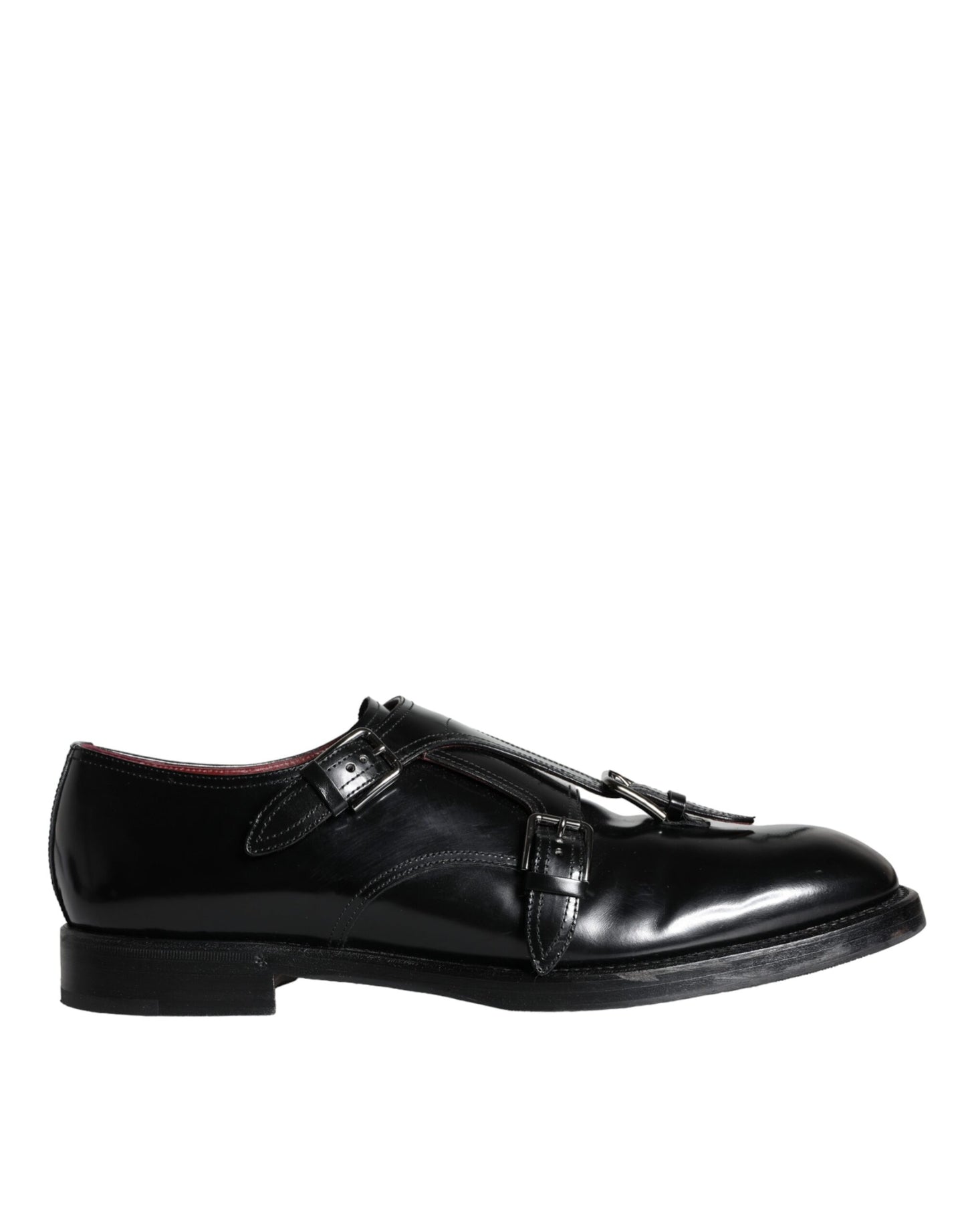 Dolce & Gabbana Black Calf Leather Men Formal Dress Shoes EU46 / US13