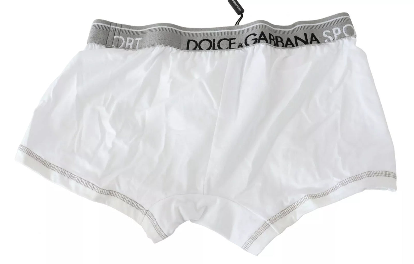 Dolce & Gabbana White Cotton Stretch Regular Boxer Underwear IT3 / XS