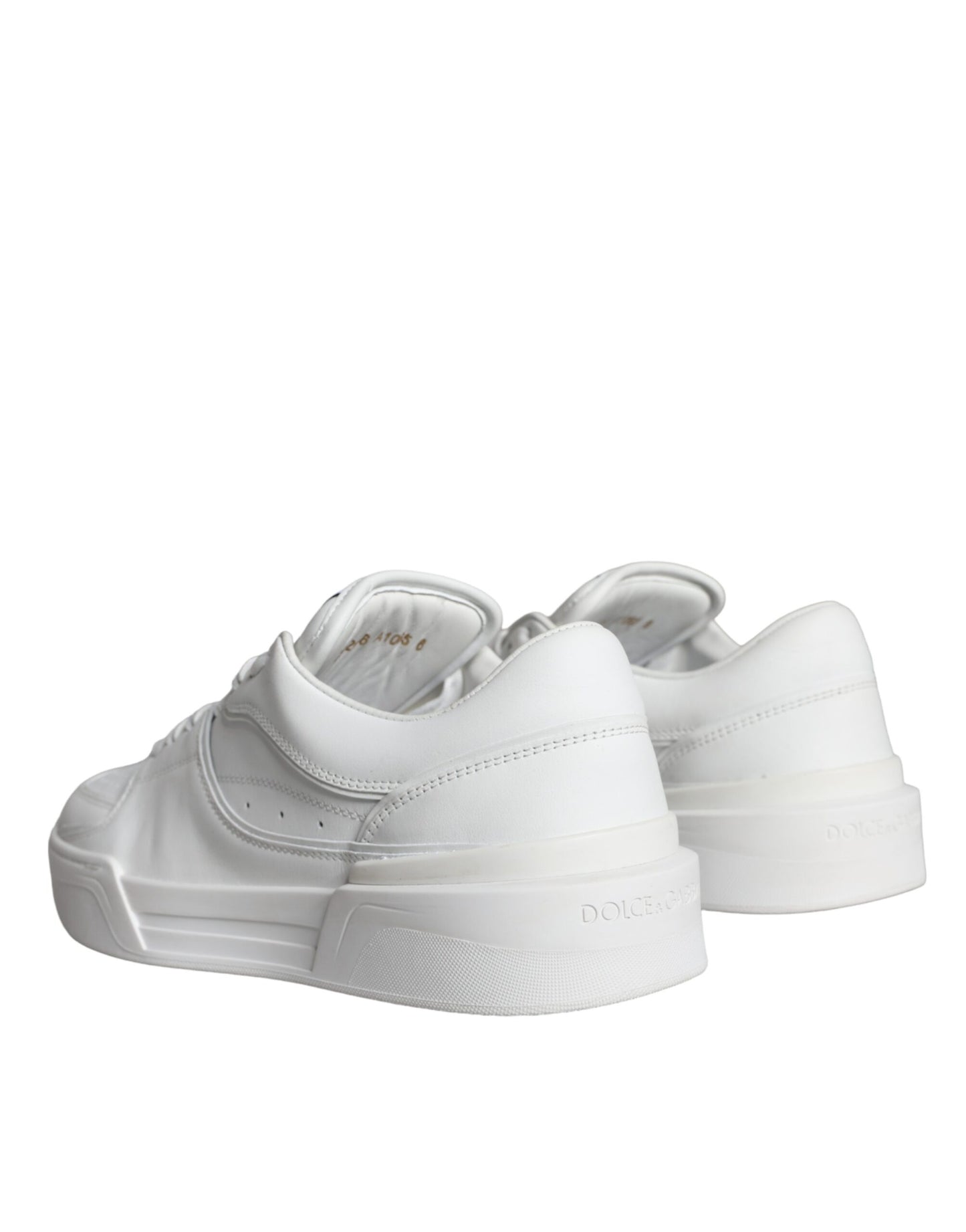 Dolce & Gabbana White Miami Leather Low Top Sneakers Shoes EU41 / US8