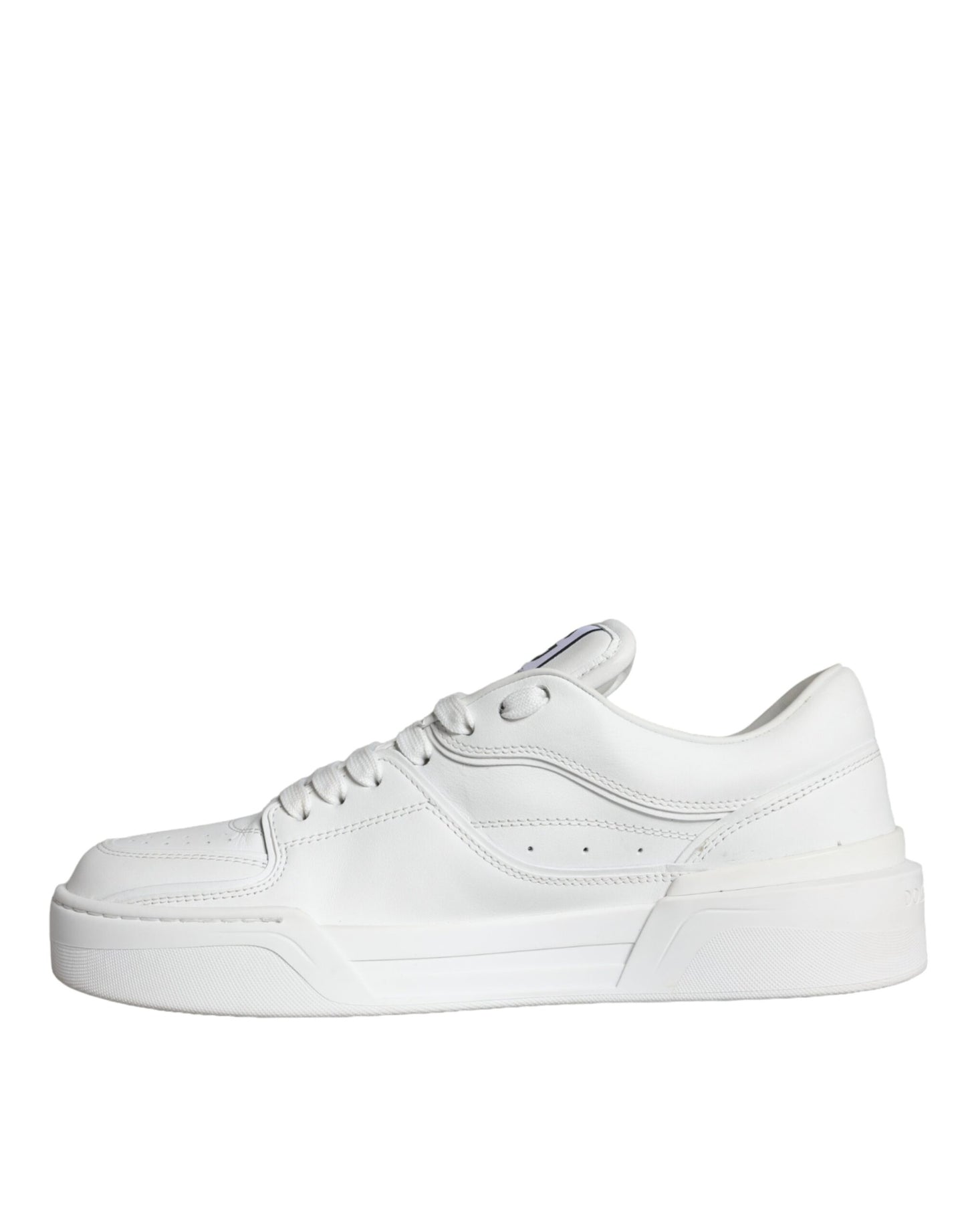 Dolce & Gabbana White Miami Leather Low Top Sneakers Shoes EU41 / US8