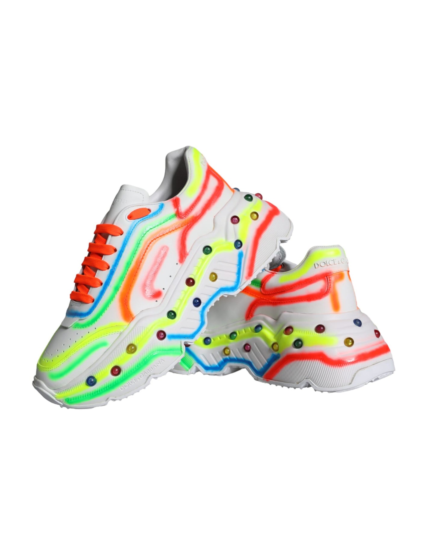 Dolce & Gabbana Multicolor Daymaster LED Lighted Sneaker Shoes EU44 / US11