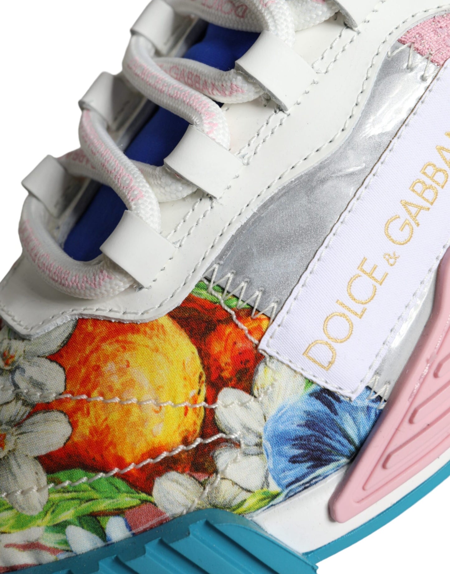 Dolce & Gabbana Multicolor Patchwork NS1 Low Top Sneaker Shoes EU35 / US4.5