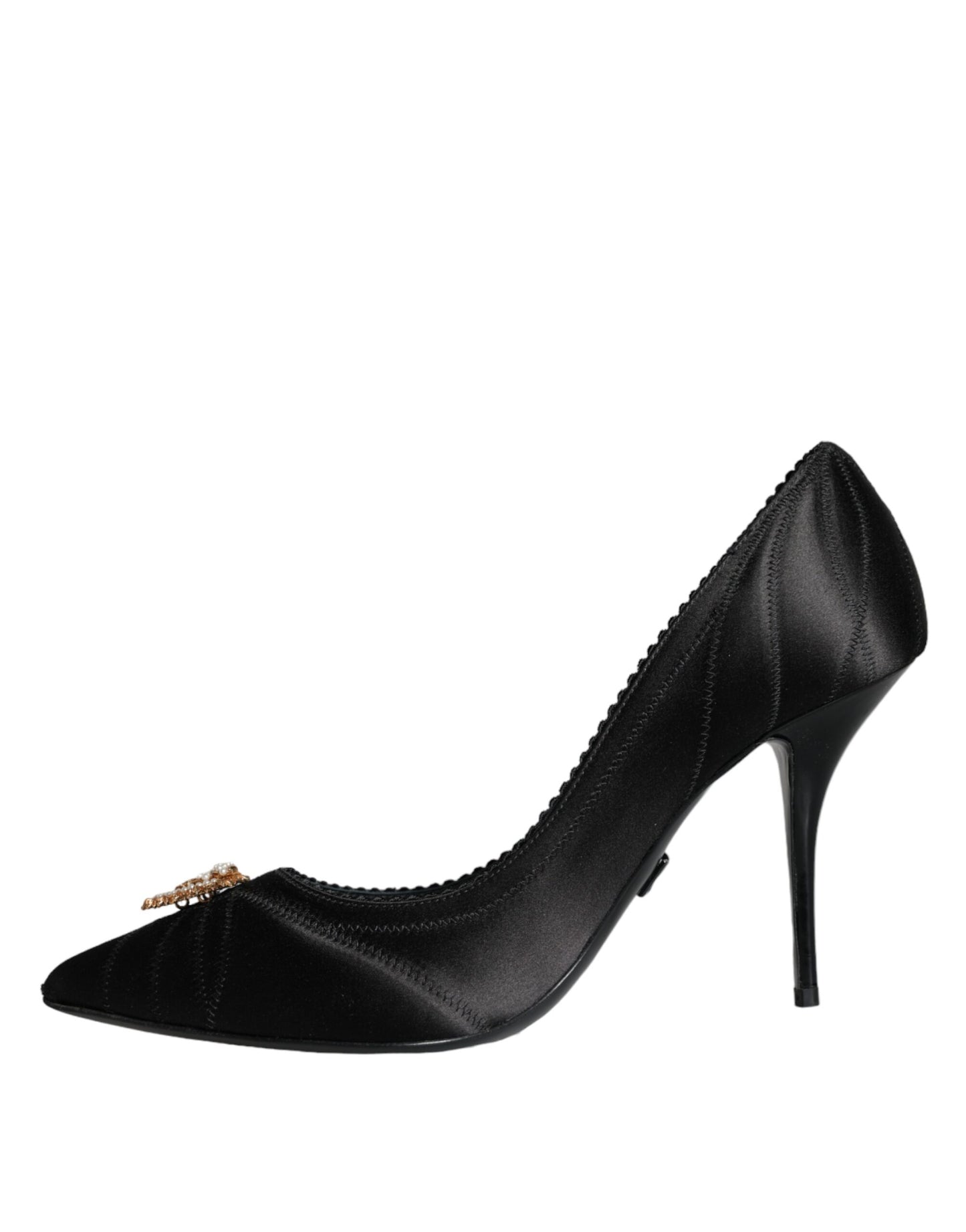 Dolce & Gabbana Black Heart DEVOTION Heels Pumps Shoes EU39 / US8.5