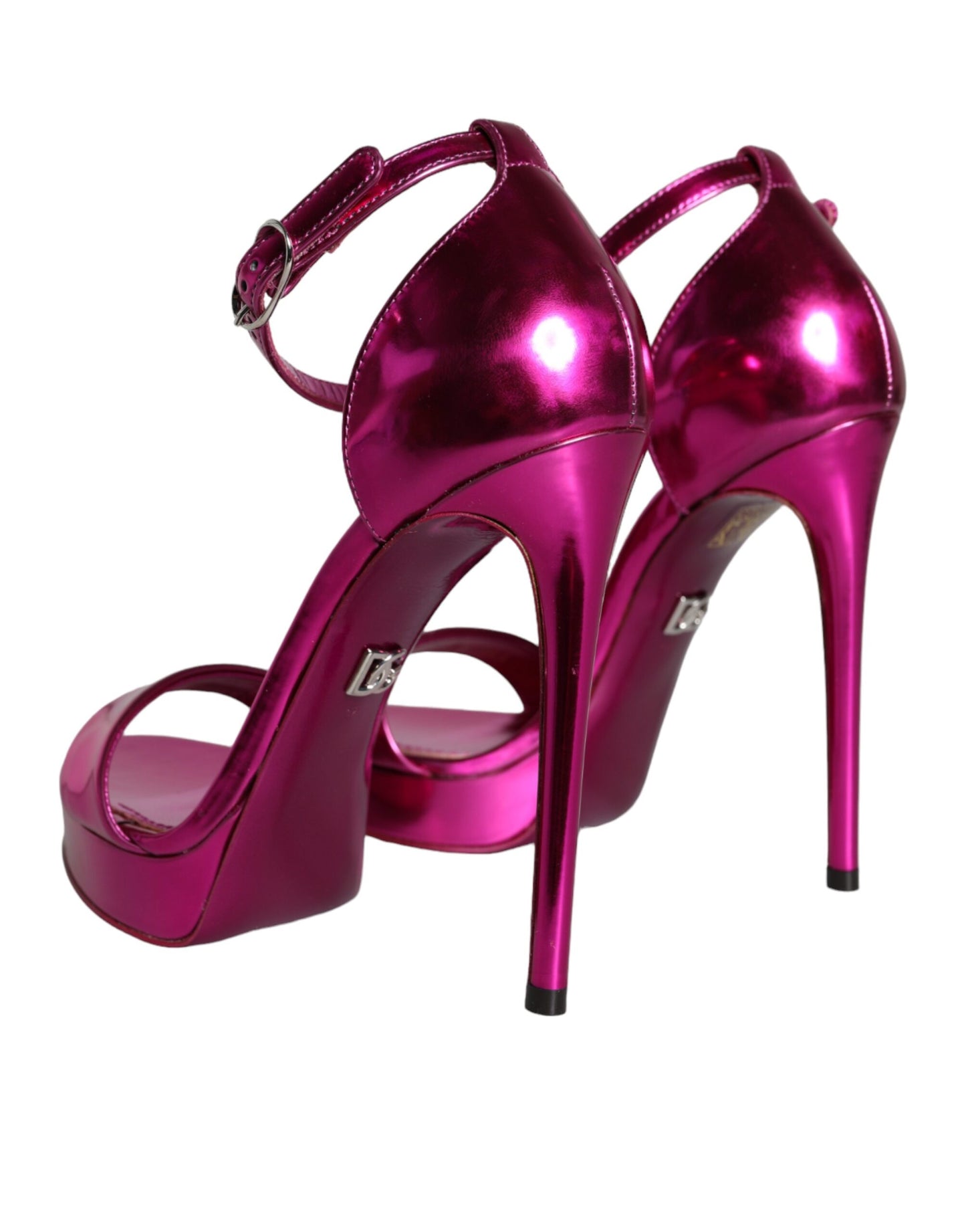 Dolce & Gabbana Fuchsia KEIRA Heels Ankle Strap Sandals Shoes EU37 / US6.5