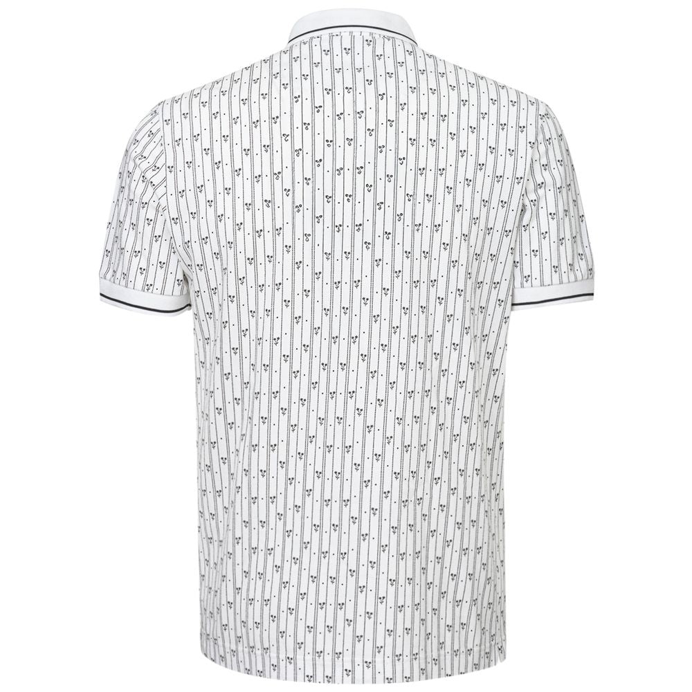 Dolce & Gabbana White Cotton Polo Shirt IT46 / S