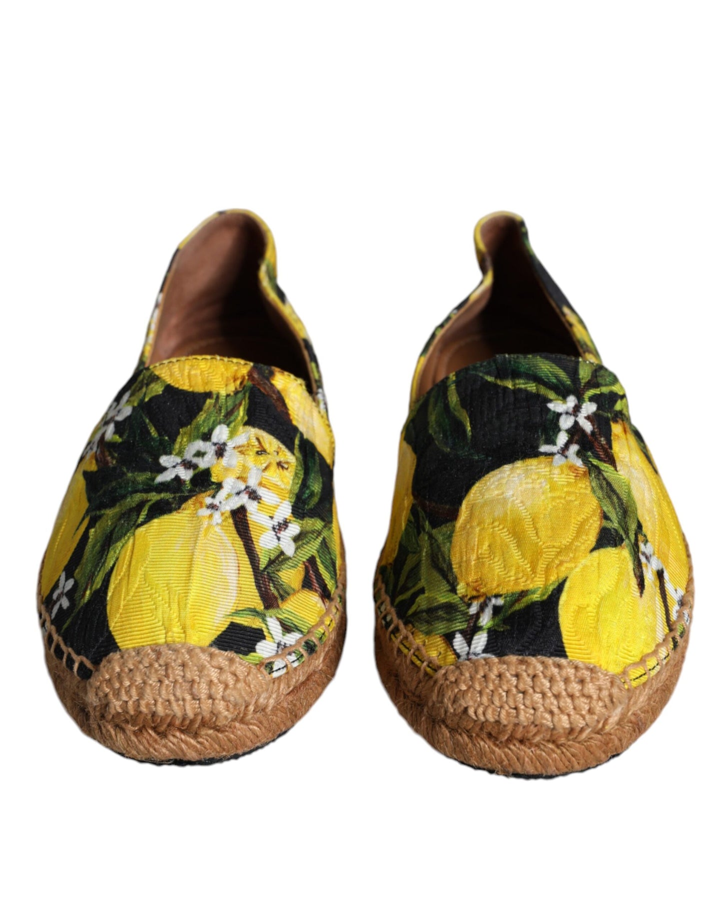 Dolce & Gabbana Multicolor Lemon Slip On Espadrilles Shoes EU35 / US5